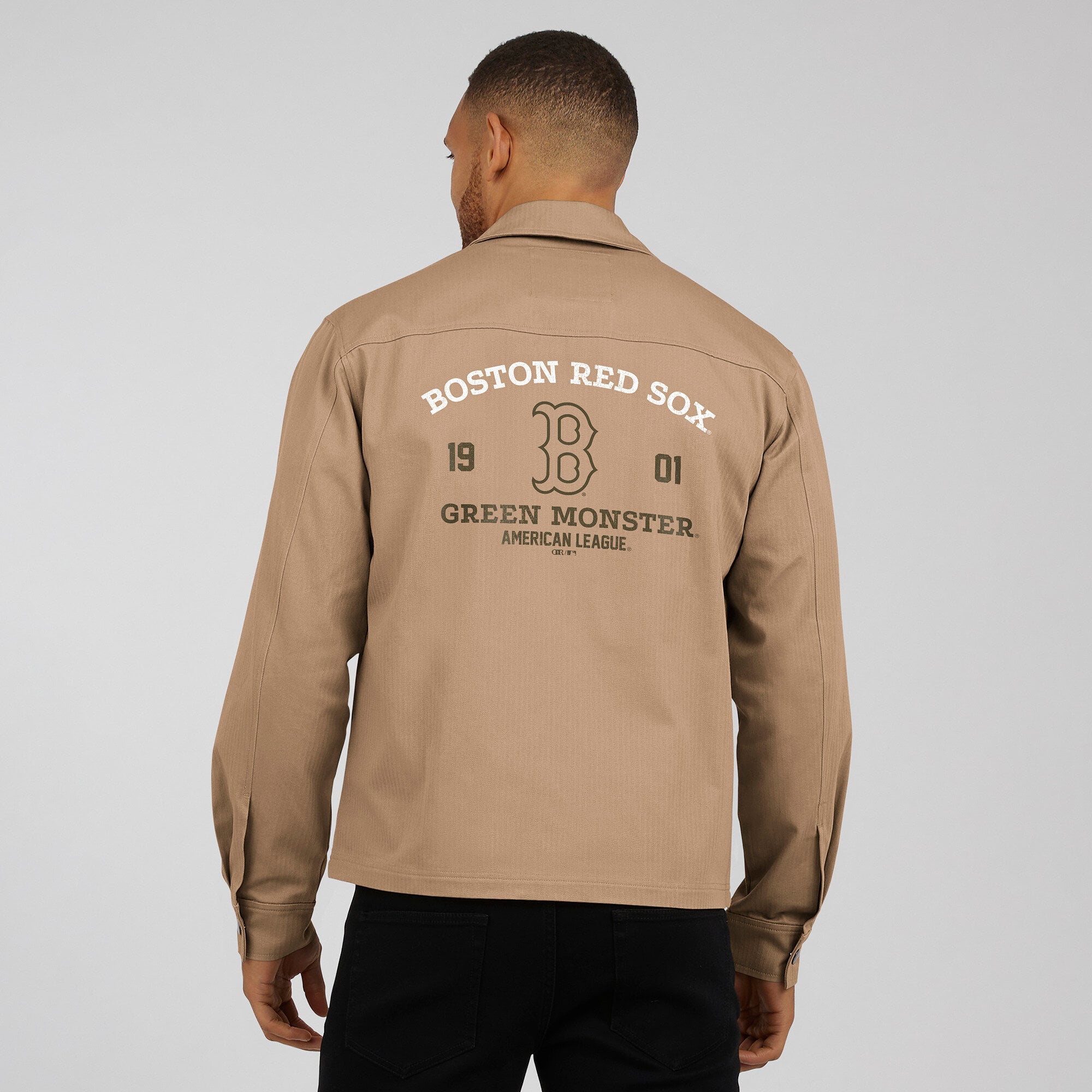Men's Darius Rucker Collection by Fanatics  Tan Boston Red Sox Distressed Washed Full-Zip Jacket